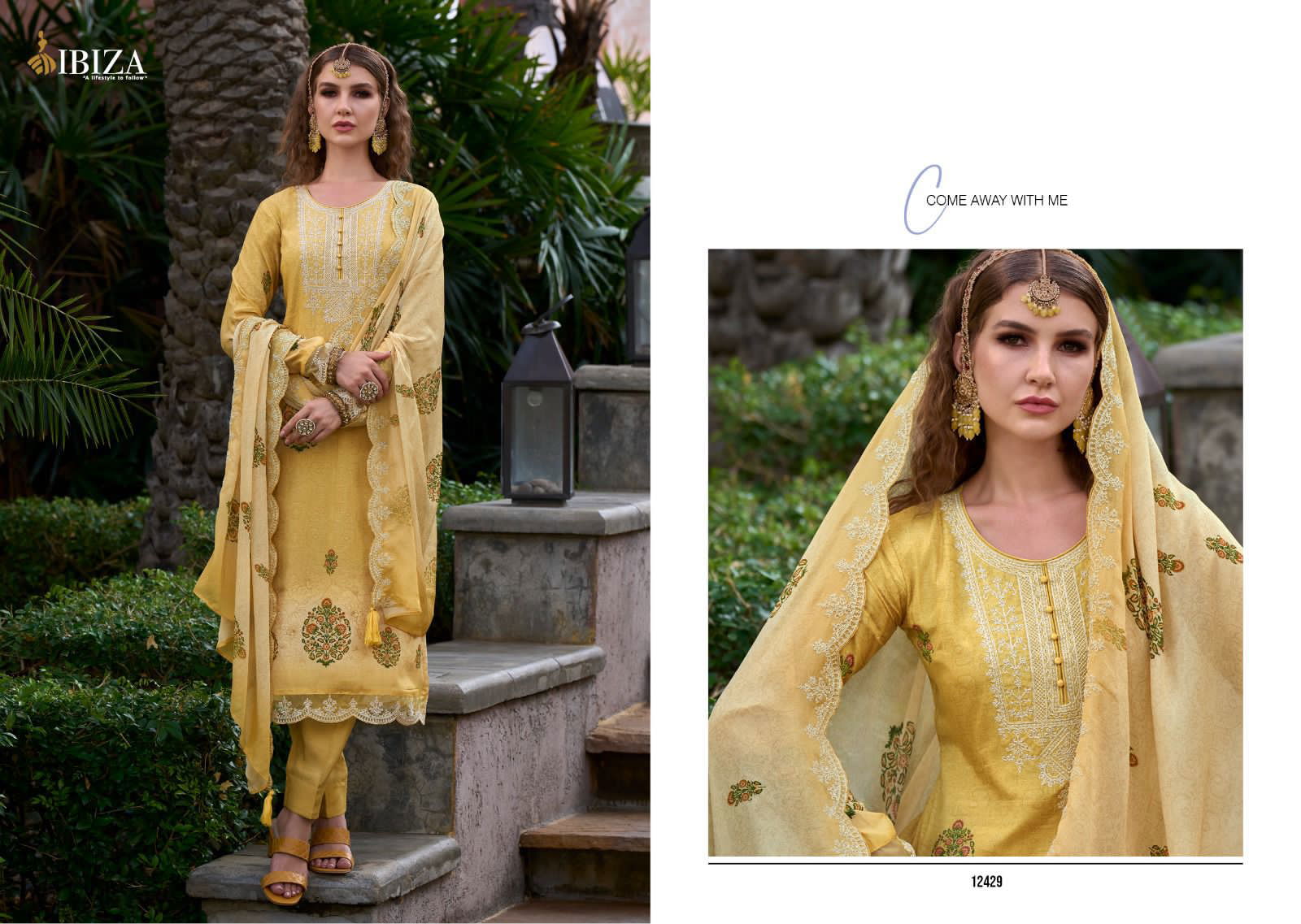 Ibiza Pandora 12428-12435 Wholesale Printed Salwar Suits Catalog